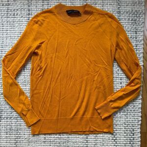 Proenza Schouler Orange Merino Wool Knit Long Sleeve XS